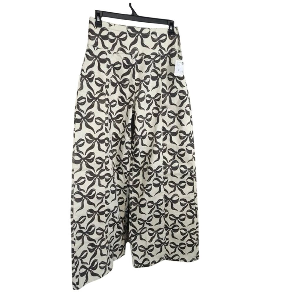 We The Free Spotlight Bows Printed Wide-Leg Jeans | Free People sz 27 NWT - Picture 4 of 10